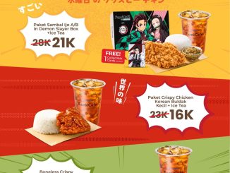 Promo FamilyMart Rachick Rabu Crispy Chicken mulai Rp.15.000 dengan paket ayam dan Ice Tea.