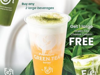 Promo Feel Matcha Big Deal December Buy 2 Get 1 Free Large Green Tea Cheese Cream
