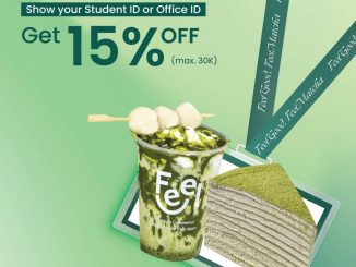 Promo Feel Matcha Diskon 15% Student Office potongan hingga Rp30.000 Lippo Mall Nusantara