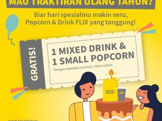 Promo FLIX Cinema Birthday Treats Gratis Popcorn dan Minuman beli tiket nonton