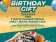 Promo Fountain Birthday Treat Gratis Dessert dengan pilihan Summer Dream atau Choco Lava saat ulang tahun
