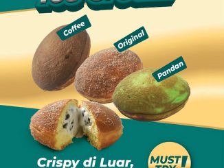 Promo Fountain Ice Cream NEW! Donut Ice Cream Rp. 35.000 rasa Coffee, Original, dan Pandan