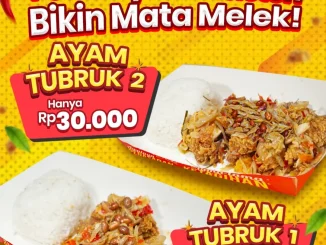 Promo Fritto Chicken Ayam Tubruk Pedas mulai Rp. 27.000 dengan pilihan level pedas