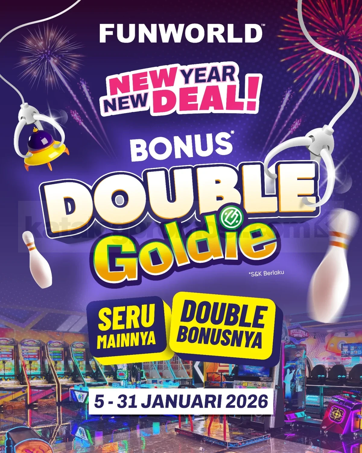 Promo Funworld Bonus Double Goldie Promo Funworld Bonus Double Goldie dengan bonus Goldie berlimpah Januari 2026