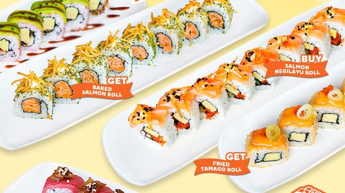 Promo Genki Sushi Buy 1 Get 1 Supreme Sushi, nikmati 2 sushi dengan harga 1, berlaku 17–21 November 2025