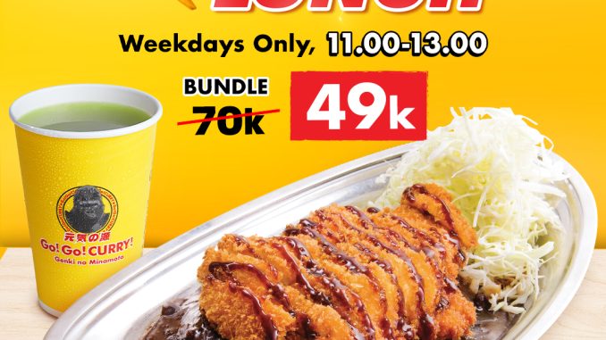 Promo Go! Go! CURRY Power Lunch Menu Katsu Rp.49.000 paket makan siang lengkap