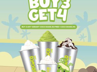 Promo Gococo Payday Buy 3 Get 4 Coco Shake dengan beli 3 Coco Shake ukuran R gratis 1 ukuran M