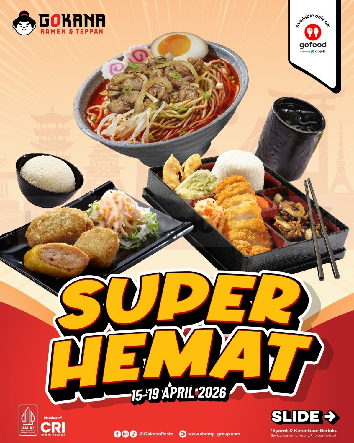 Promo Gokana Paket Super Hemat Mulai Rp. 40ribuan Promo Gokana Paket Super Hemat Mulai Rp. 40.000 dengan pilihan ramen dan bento lengkap