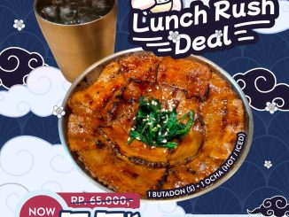 Promo Gomachi Butadon Lunch Rush Deal hanya Rp 55.000 untuk Butadon dan Ocha