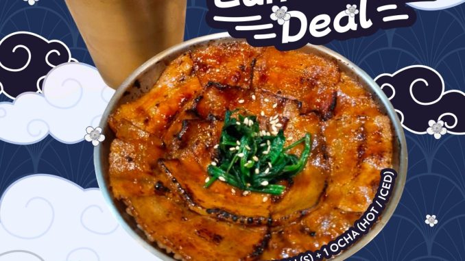 Promo Gomachi Butadon Lunch Rush Deal hanya Rp 55.000 untuk Butadon dan Ocha