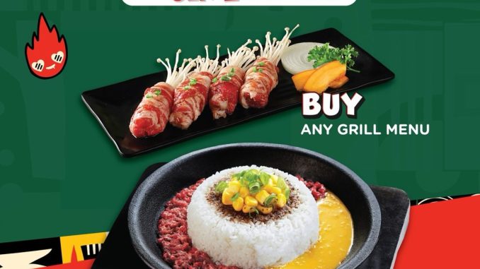 Promo Grillman Buy 1 Get 1 untuk Gen Z dengan bonus Minced Beef & Egg Pepper Rice