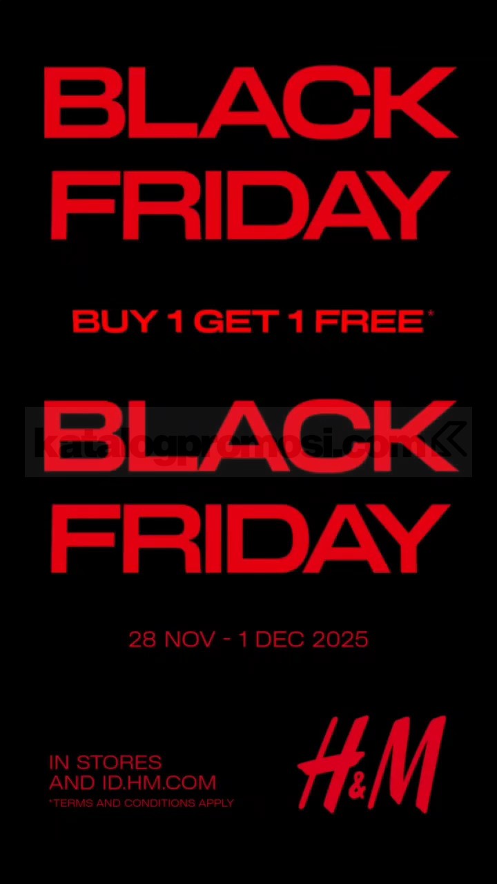 Promo H&M Black Friday Buy 1 Get 1 FREE Promo H&M Black Friday Buy 1 Get 1 FREE 1