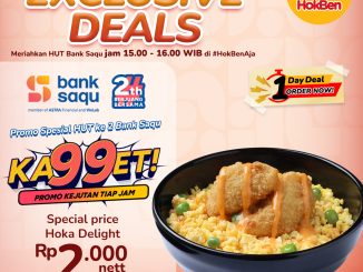 Promo HokBen Bank Saqu Hoka Delight Rp2.000 berlaku 20 November 2025 pukul 15.00–16.00 WIB