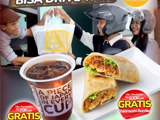 Promo HokBen Drive Thru Gratis Iced Lemon Tea dan Yakimeshi Burrito untuk pembelian mulai Rp70.000 nett dan Rp100.000 nett