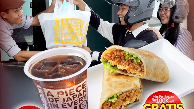 Promo HokBen Drive Thru Gratis Iced Lemon Tea dan Yakimeshi Burrito untuk pembelian mulai Rp70.000 nett dan Rp100.000 nett