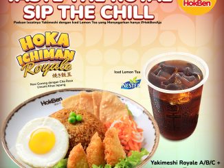 Promo HokBen Hoka Ichiman Royale Rp. 31.819 dengan paket Yakimeshi Royale dan Iced Lemon Tea