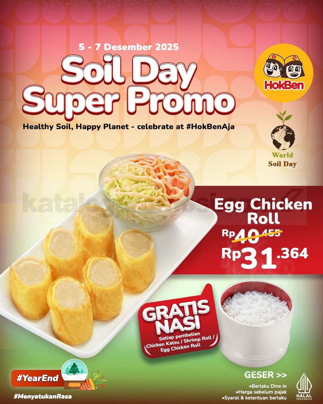 Promo HOKBEN Soil Day Super Promo GRATIS nasi Promo HOKBEN Soil Day Super Promo GRATIS nasi 2