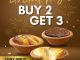 Promo Hokkaido Akhir Tahun Buy 2 Get 1 Cheese Tart berlaku 30 Desember 2025
