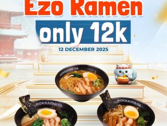 Promo Hokkaido-Ya 12.12 Ezo Meal Ramen Rp. 12.000 add-on untuk pembelian Donburi