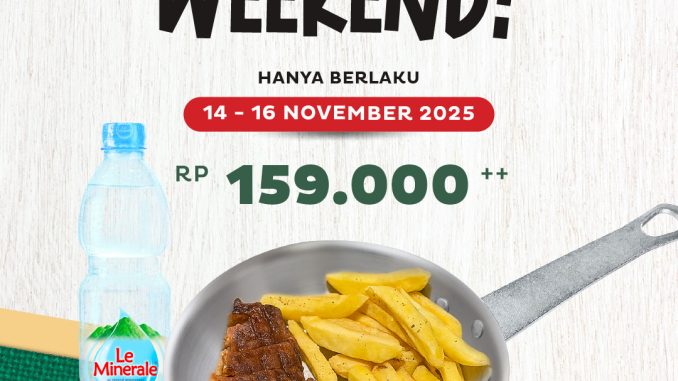 Promo Holysteak Wagyu Weekend Wagyu Skirt Steak Rp.159.000++ di PIM 3