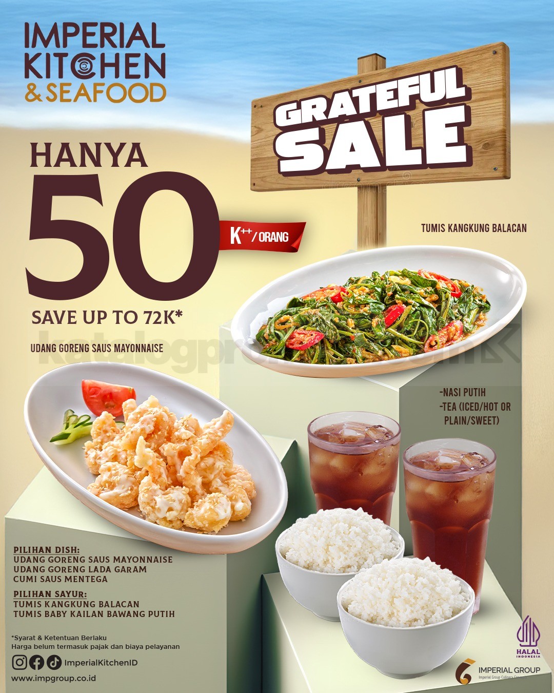 Promo Imperial Kitchen Grateful Sale Set Menu mulai Rp.50.000++ Promo Imperial Kitchen Grateful Sale Set Menu mulai Rp.50.000++ dengan paket makanan lengkap dua orang di Kemayoran