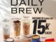 Promo Imperial Tables Daily Brew Member mulai Rp.100.000 untuk penukaran 7 cup kopi dalam 15 hari