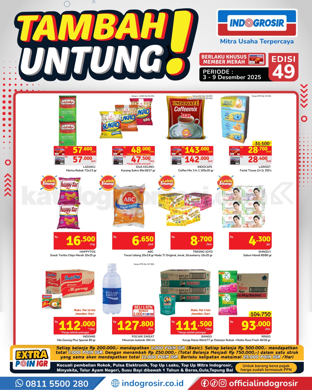 Promo Indogrosir TAMBAH UNTUNG 03-09 Desember 2025 Promo Indogrosir TAMBAH UNTUNG 03-09 Desember 2025 2