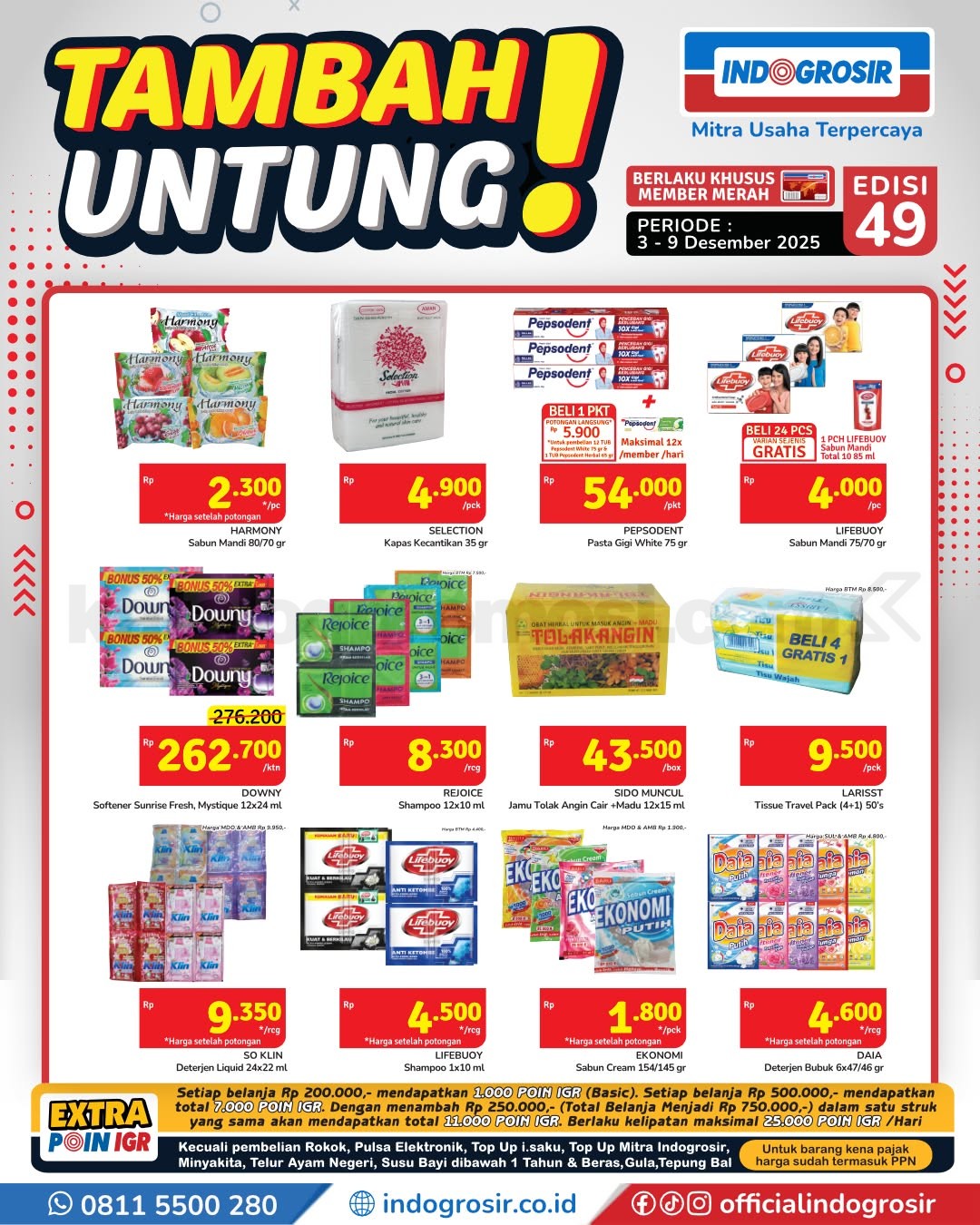 Promo Indogrosir TAMBAH UNTUNG 03-09 Desember 2025 Promo Indogrosir TAMBAH UNTUNG 03-09 Desember 2025 3