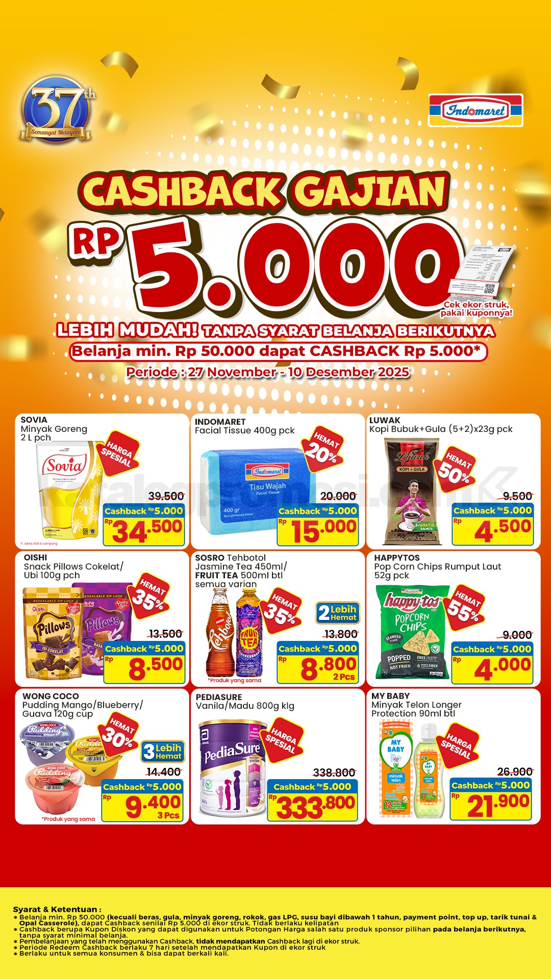 Promo Indomaret Cashback Rp. 5.000 Promo Indomaret Cashback Rp. 5.000 1