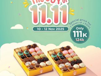 promo JCO 11.11 dua box J.POPS cuma Rp. 111.000 berlaku 10–12 November 2025