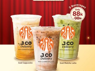 Promo JCO Delivery Deals 3 Beverages Rp. 88.000 via JCO App dan Website