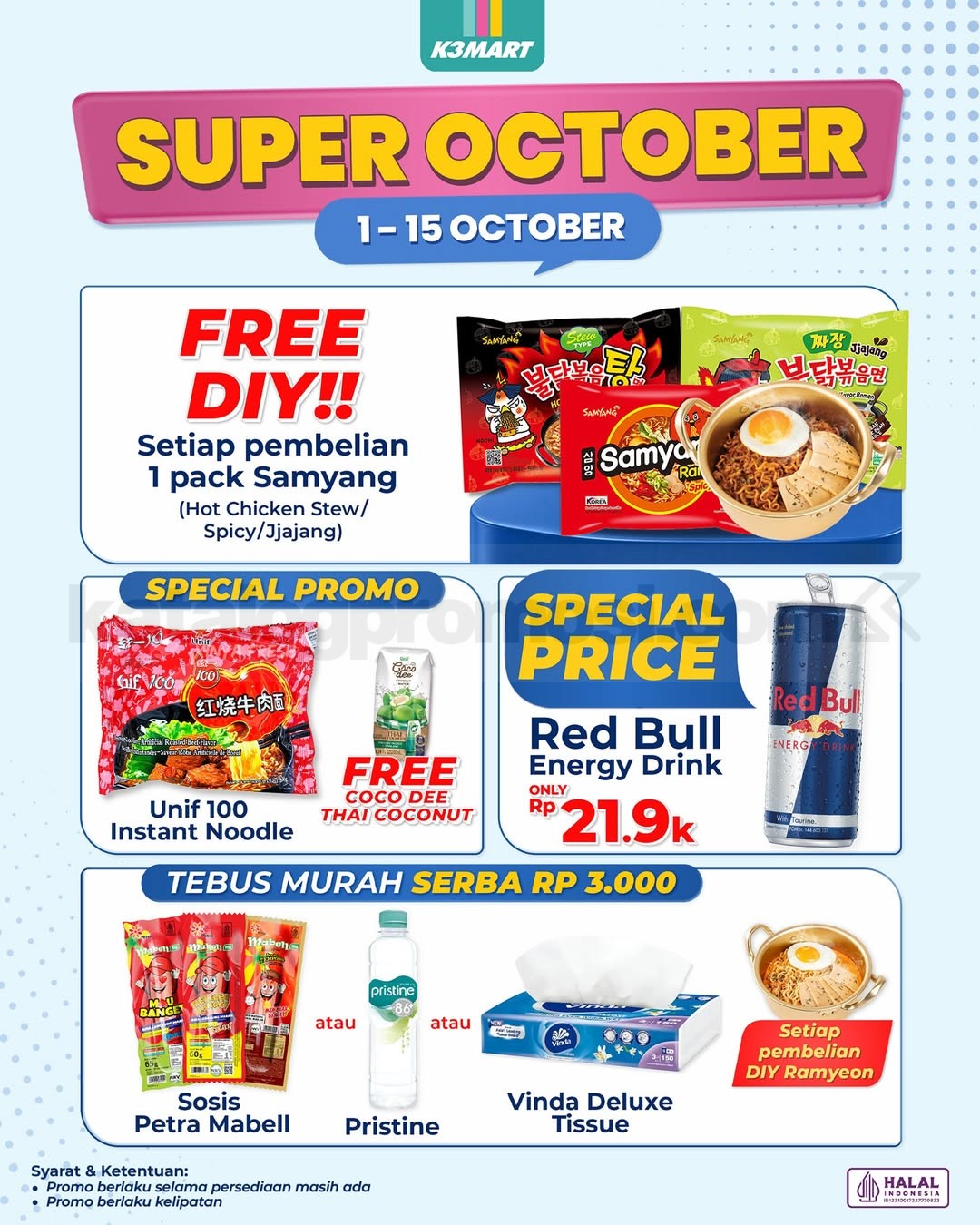 Promo K3MART Opening Lippo Mall Cikarang Mulai Rp3.000 Promo K3MART Opening Lippo Mall Cikarang Mulai Rp3.000 1
