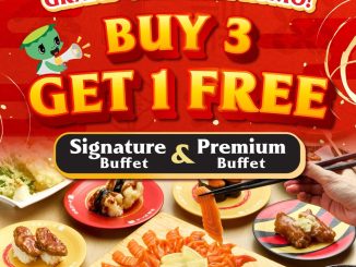 Promo Kappa Sushi Grand Opening Buy 3 Get 1 Free buffet sushi di Summarecon Mall Bekasi