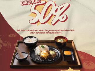 Promo Katsunyaka Mix Hamburg Series Diskon 50% beli 2 Set Chicken/Beef Katsu