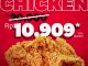 Promo KFC Attack Chicken 1 Pc Ayam Rp. 10.909 hemat setiap Rabu