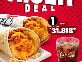 Promo KFC Riser Deal Sarapan Hemat Mulai Rp. 18.636 dengan pilihan 2 Riser atau Riser dan Coca-Cola