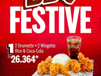 Promo KFC Winger BBQ Festive Menu mulai Rp. 26.364 paket ayam BBQ