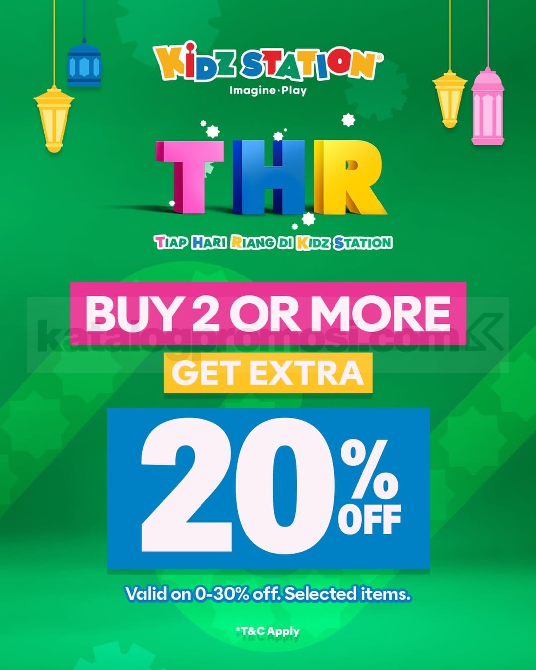 Promo Kidz Station THR Ekstra Diskon 20% Promo Kidz Station THR Ekstra Diskon 20% pembelian minimal 2 item produk pilihan
