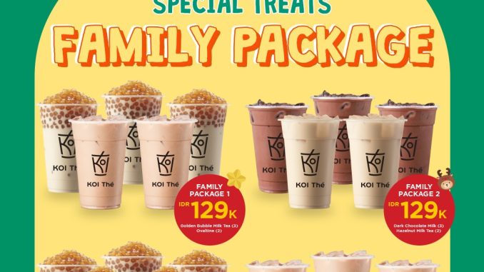 Promo KOI The Special Treats Family Package mulai Rp. 129.000 4 paket minuman delivery