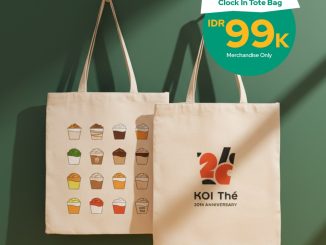 Promo KOI The KOI20 Clock In Tote Bag Rp. 99.000 merchandise anniversary tanpa minimum pembelian