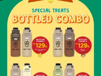 Promo KOI The Spesial Treats Bottled Combo mulai Rp. 115.000, pilihan Milk Tea, Dark Chocolate, Ovaltine & Matcha