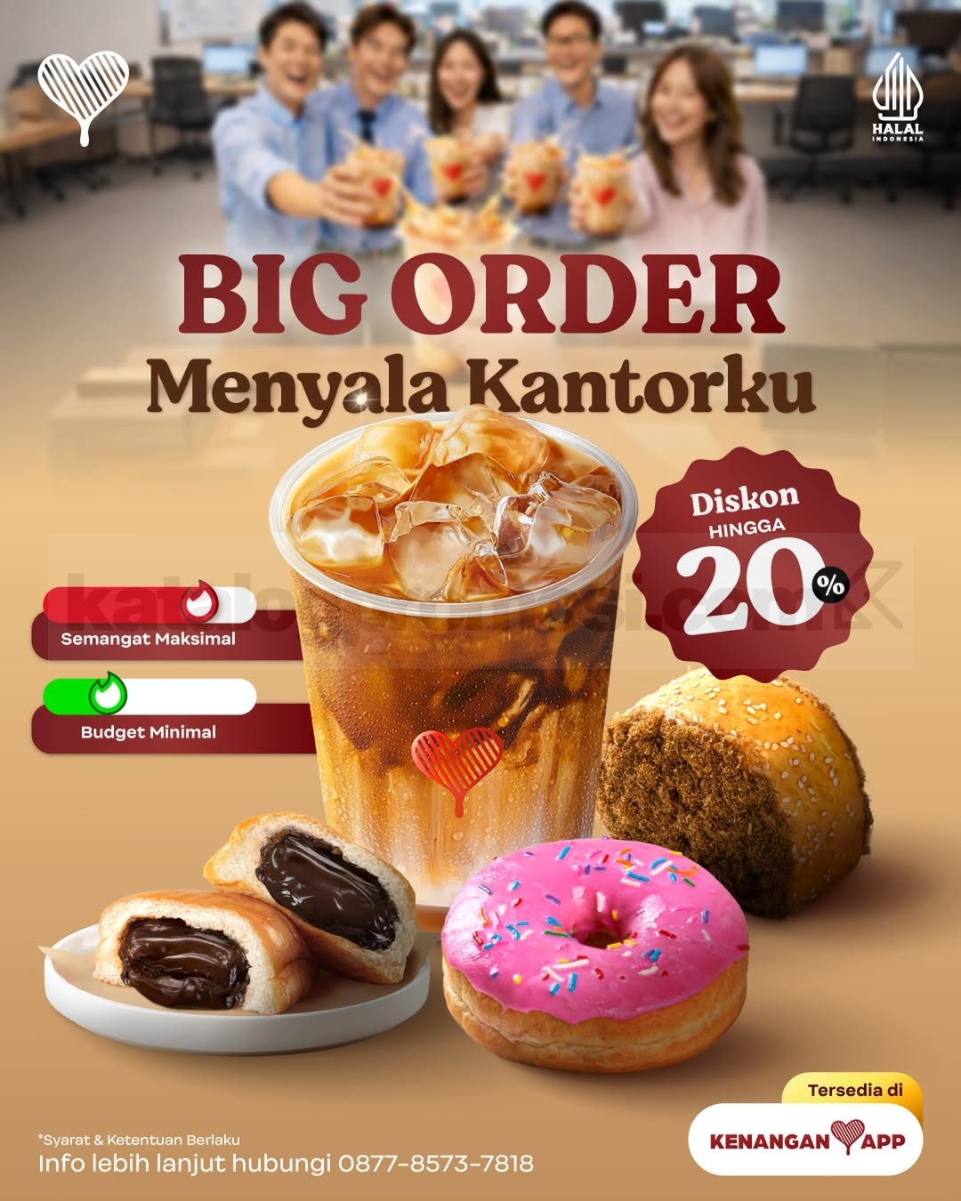 Promo Kopi Kenangan Big Order Diskon Hingga 20% Promo Kopi Kenangan Big Order diskon hingga 20% untuk pemesanan kopi dalam jumlah banyak