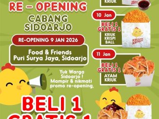 Promo Kriuk Kriuk Sidoarjo Re-Opening Beli 1 Gratis 1