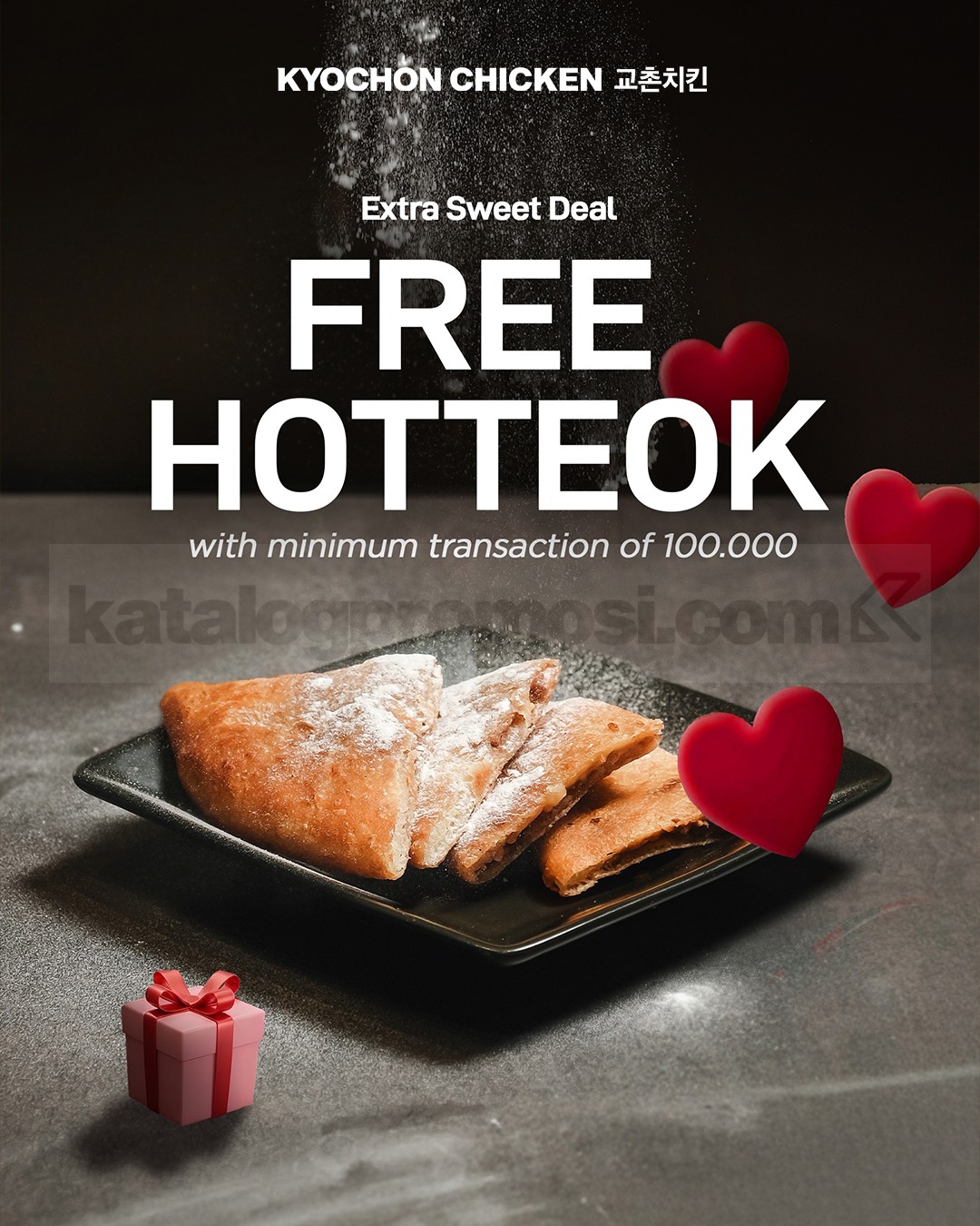 Promo Kyochon Chicken Valentine Gratis Hotteok Promo Kyochon Chicken Valentine Gratis Hotteok min transaksi Rp. 100.000