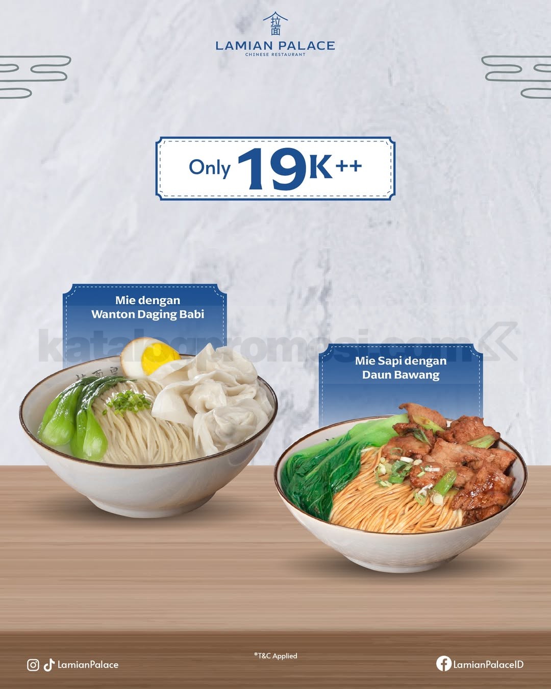 Promo Lamian Palace Lamian Day Mie Favorit Rp. 19.000 Promo Lamian Palace Lamian Day Mie Favorit Rp. 19.000 1