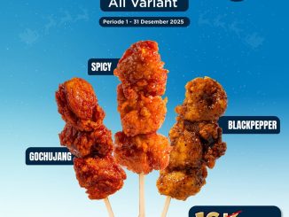Promo Lawson Chicken Karaage All Variant Rp. 14.000 berlaku di outlet tertentu untuk semua varian.
