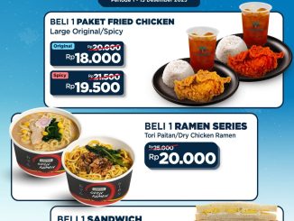 Promo Lawson Meals Deals mulai Rp.14.000 dengan pilihan Fried Chicken, Ramen, dan Sandwich periode 1–15 Desember 2025.