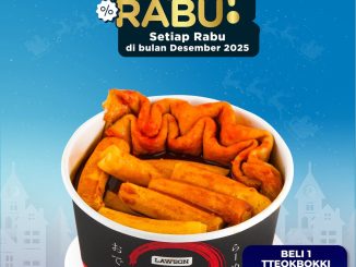 Promo Lawson Rabu Rabu Tteokbokki Rp. 22.000 berlaku setiap Rabu di bulan Desember