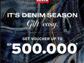 Promo Levi’s Dapatkan Voucher Hingga Rp. 500.000 dengan minimum belanja tertentu