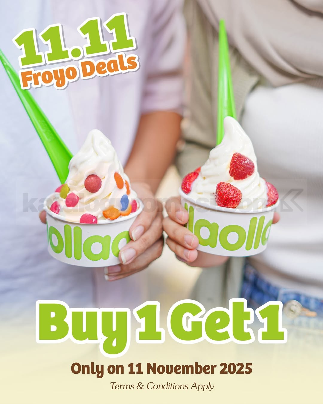 Promo llaollao 11.11 Froyo Deals Buy 1 Get 1 Free Promo llaollao 11.11 Froyo Deals Buy 1 Get 1 Free, berlaku 11 November 2025